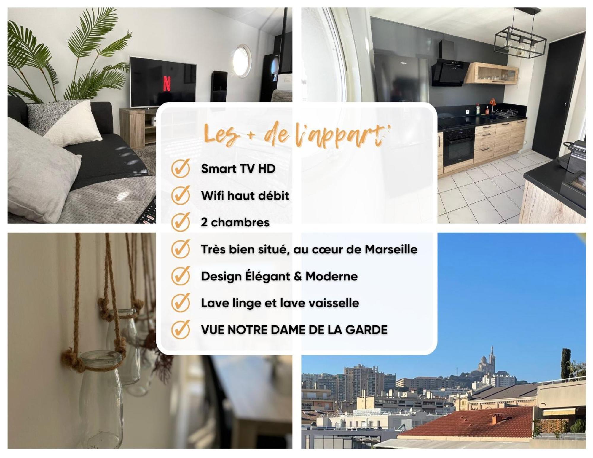 Spacieux - Vue Notre Dame De La Garde - Terrasse - Wifi *
